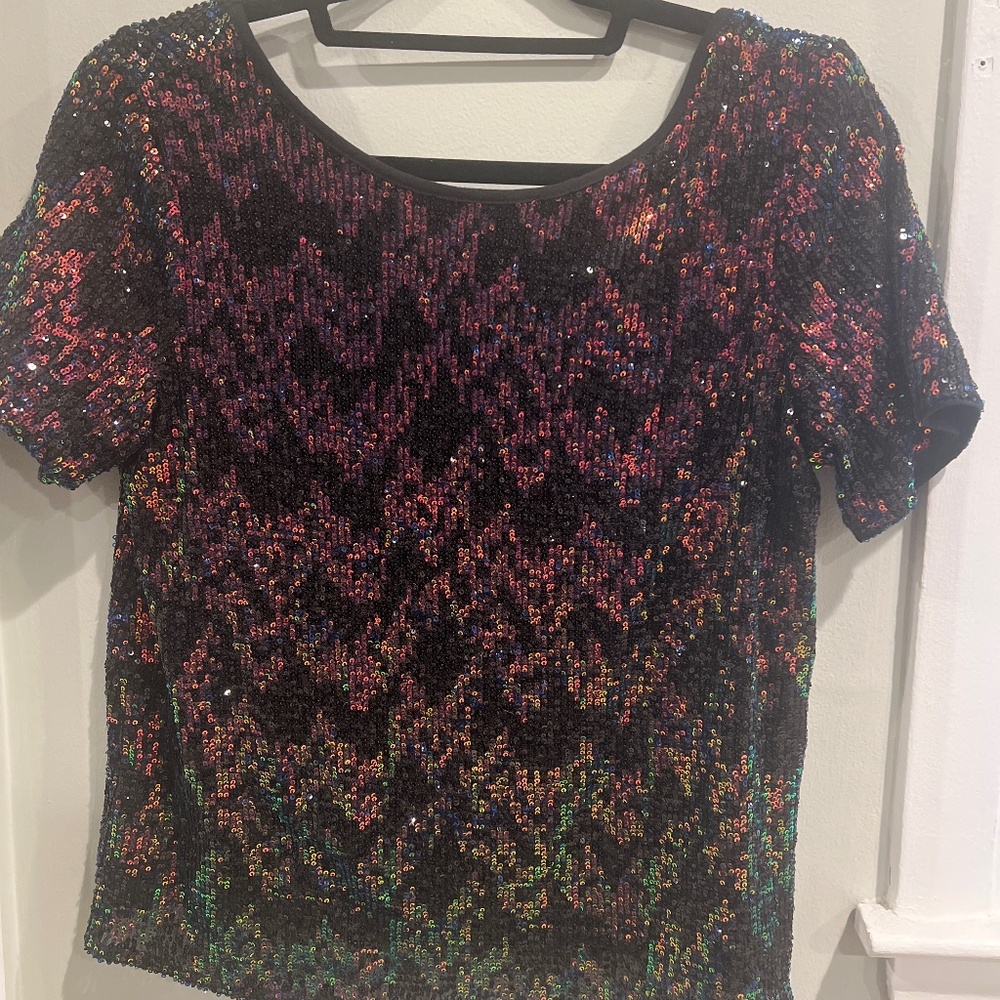 Sanctuary sequin top
